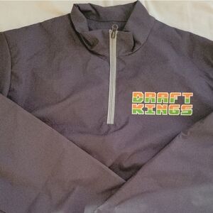 Draft Kings Gray Quarter-Zip Pullover